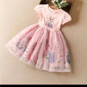 Elsa Pink Princess Kids Dress